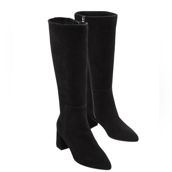 La Canadienne Heritage Heaven Black Waterproof Suede Dress Boots NEW Size 8.5 - Picture 1 of 10